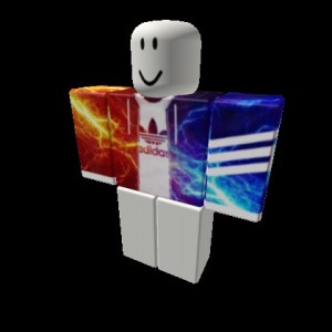 Create meme: red Adidas get, adidas roblox, adidas roblox shirt