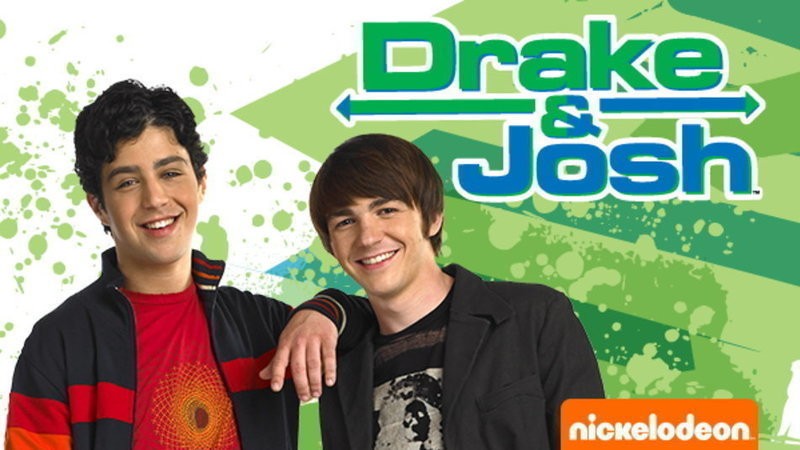 Создать мем: дрейк и джош джеффри, дрейк и джош арт, drake and josh обложка