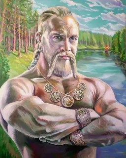Create meme: Prince svyatoslav, slavic gods, the Vedas of the Slavs