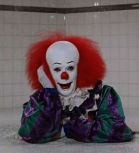 Create meme: clown Pennywise 1990