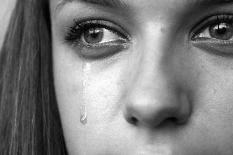 Create meme: a girl in tears, tears , weeping girl