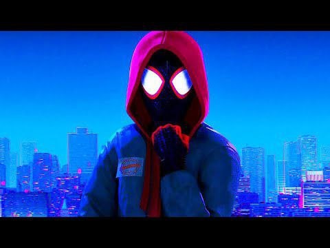 Создать мем: spider man into the spider verse, человек паук через вселенные, майлз моралес человек паук