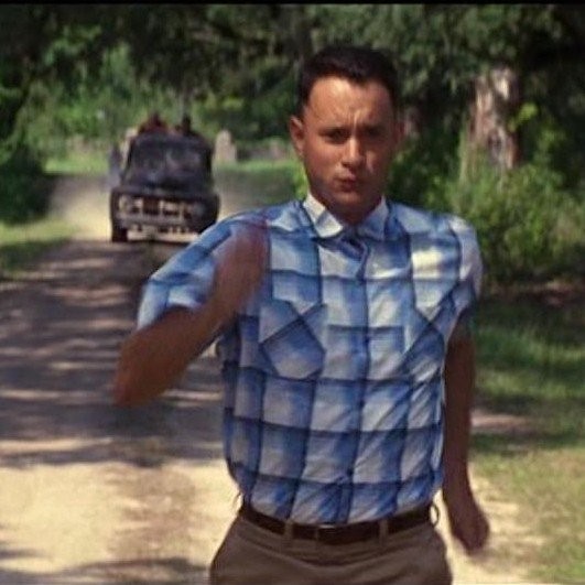 Create meme: run forest run, Forrest Gump run, Forest gump run forest run