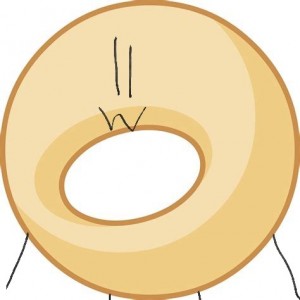 Создать мем: рисунок пончика, bfdi doughnut, bfdi donut