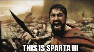 Создать мем: царь леонид, Спарта, this is sparta