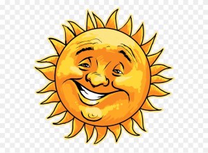 Создать мем: солнце, смайлик солнце, стикер солнце