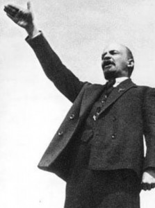 Создать мем: Ленин указывает путь