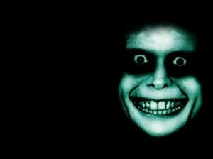 Create meme: horror story at night, scary smile