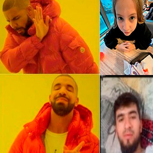 Create meme: drake meme, Drake meme template, rapper Drake meme