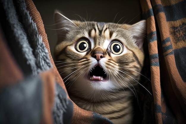 Create meme: cat , funny cats , surprised kitty