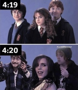 Create meme: Ron and Hermione, Harry Ron and Hermione, Harry Potter Hermione Granger and Ron Weasley pictures