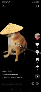 Создать мем: собака самурай, cheems samurai, телефон