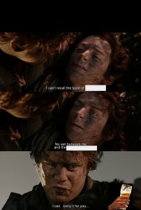 Create meme: The Lord of the rings , i cant carry it for you but i can carry you, Frodo Baggins