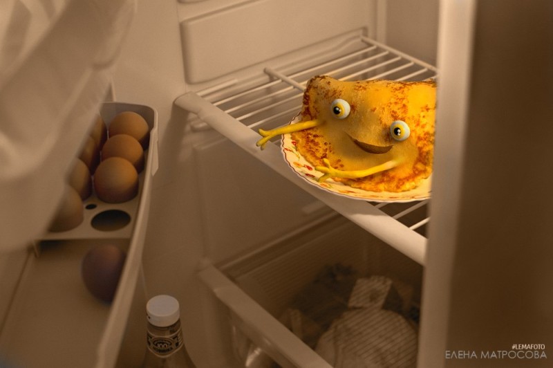 Создать мем: необычная еда, the fridge, смешной холодильник