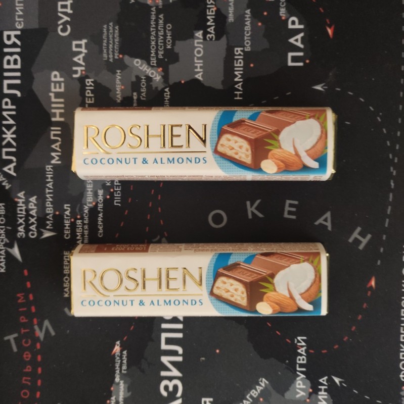 Create meme: roshen chocolate bars, coconut chocolate.nougat roshen 90g \, chocolate bars 