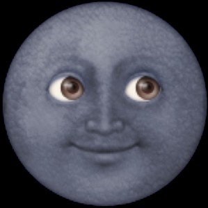 Create meme: moon smiley, moon smiley VK, moon smiley PNG