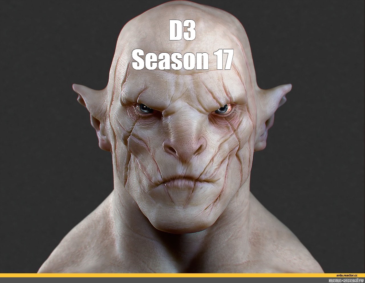 Meme: "D3 Season 17", , sosenka,the hobbit white Orc,azog art,azo...