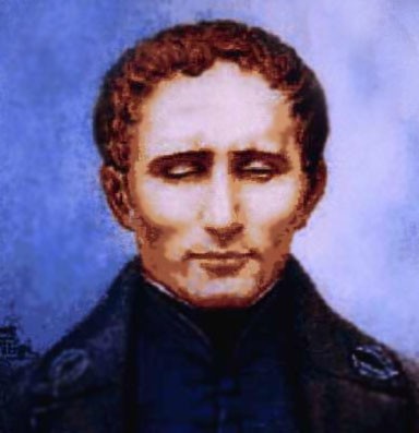 Create meme: Louis Braille, Louis Braille (1809 - 1852), braille