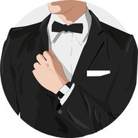 Create meme: tuxedo, Tuxedo, a man in a tuxedo with gloves