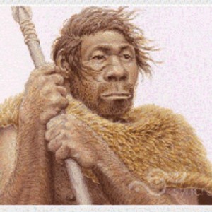 Создать мем: неандерталец антропонез, неандерталец каменотес, хомо сапиенс