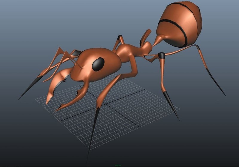 Create meme: ant 3d model, ant , The ant is big