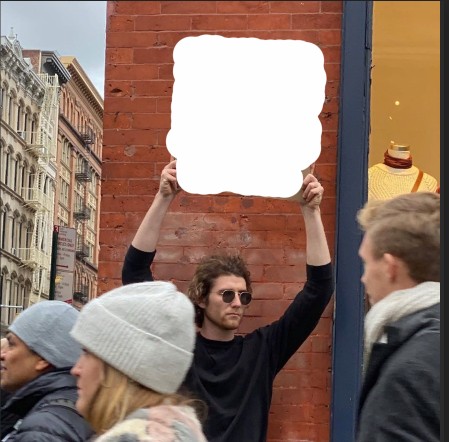 Создать мем: чувак с картонкой, протест, человек с плакатом
