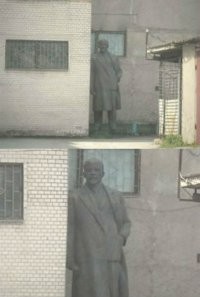 Create meme: PSS guy , lenin meme pss guy, Lenin monument 