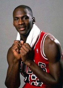 Create meme: dikembe mutombo, Michael Jordan