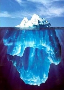 Create meme: the subconscious, iceberg