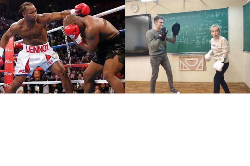 Create meme: Lennox Lewis , mma boxing, Lennox Lewis Mike Tyson