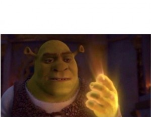 Create meme: Shrek meme with hand, Shrek forever, Shrek screenshots