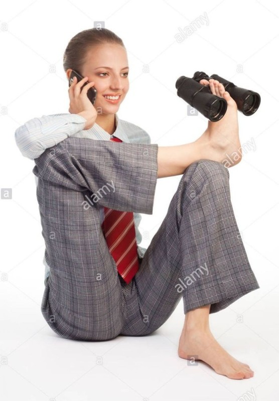 Create meme: business woman, camera phone, feet 