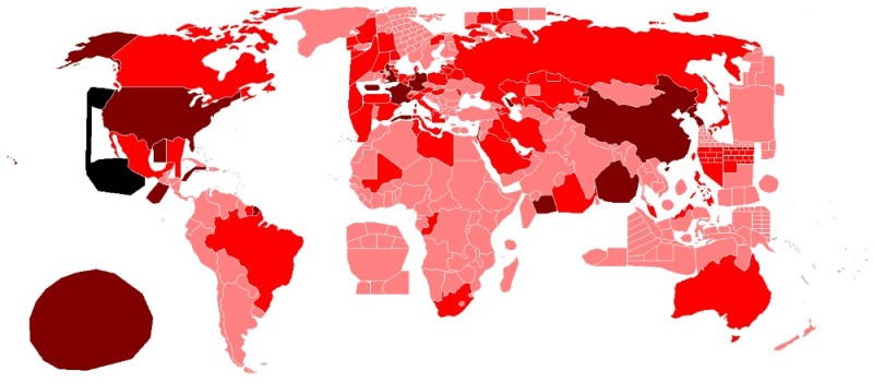 Create meme: map of countries , The global financial and economic crisis of 2008, map in the world