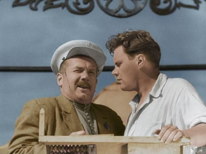 Создать мем: капитан корабля в фильме волга-волга, волга-волга, волга-волга фильм 1938 актёры