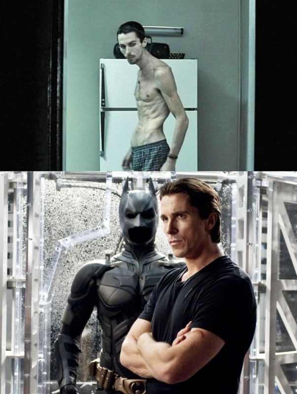 Create meme: Christian Bale transformation, Christian bale Batman, Christian bale 