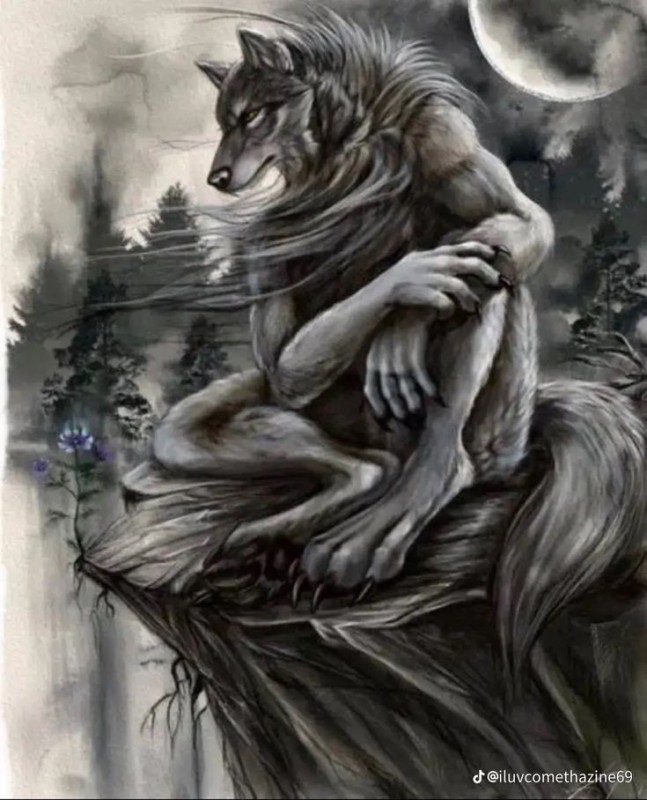 Create meme: werewolf , art werewolf, furry werewolf