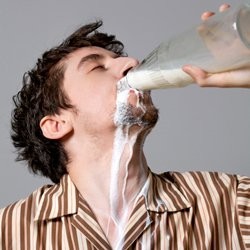 Create meme: a man drinks water, milk, drinking milk
