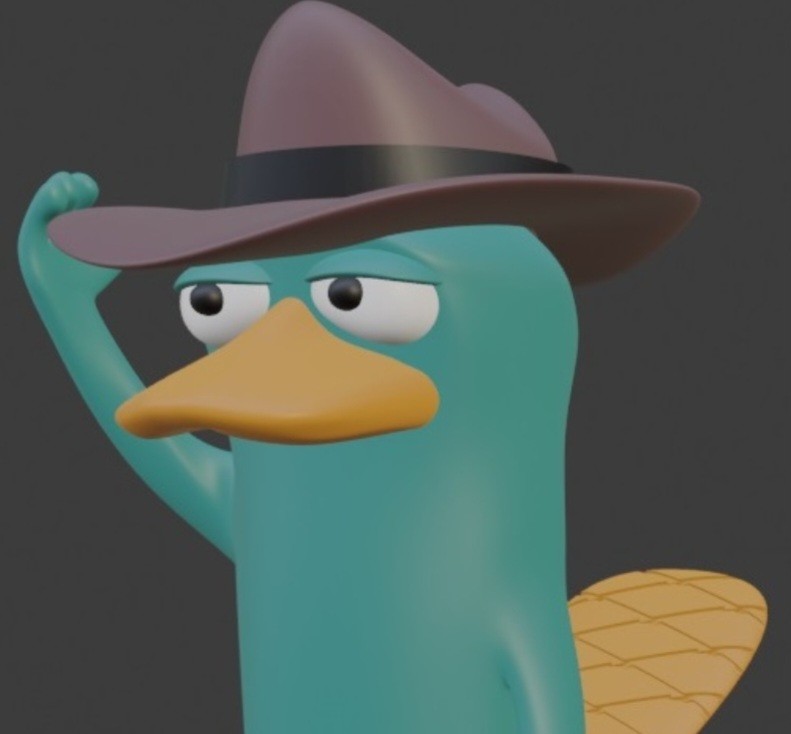 Create meme: Perry the platypus, Perry the platypus is small, platypus perry platypus