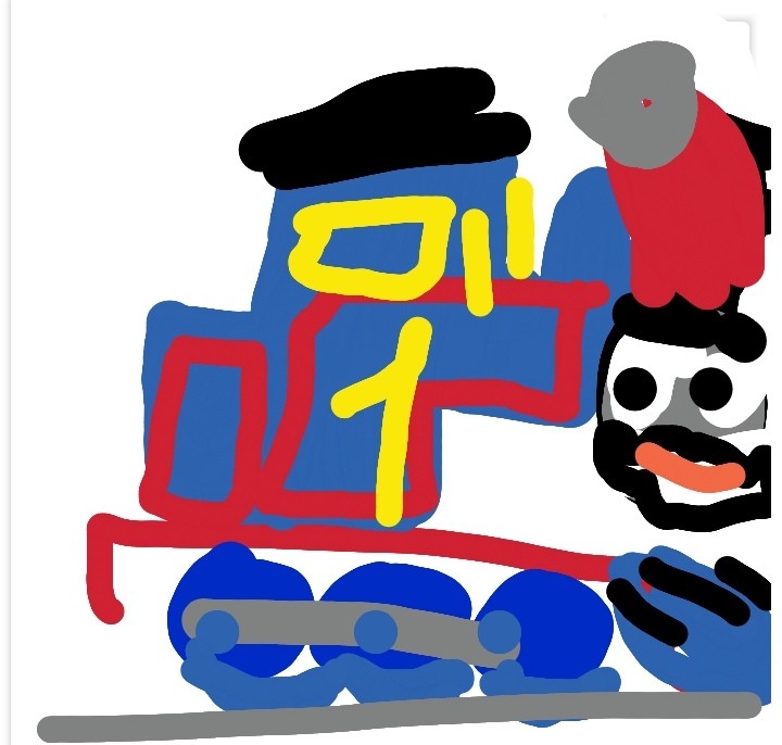 Создать мем: картину паровозика томаса, веселый паровозик, поезд клипарт