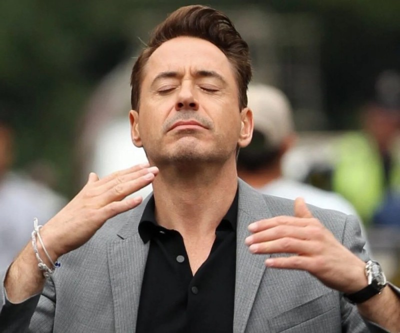 Create meme: Robert Downey Jr. ma'am, Robert Downey Junior memes, meme Robert Downey Jr. 