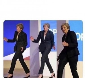 Create meme: Theresa may meme dance, Male, Theresa may meme gait