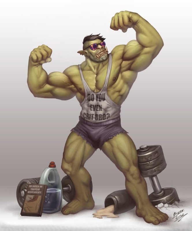 Create meme: orc bodybuilder, bodybuilder , Hulk KACHOK