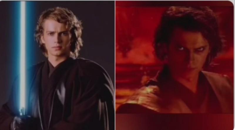 Create meme: Anakin , anakin mem nedrochabr, Anakin Skywalker you underestimate my power