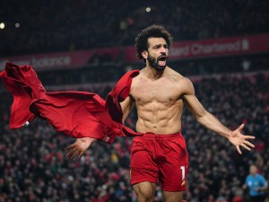 Create meme: Liverpool, Salah, Mohammed Salah torso