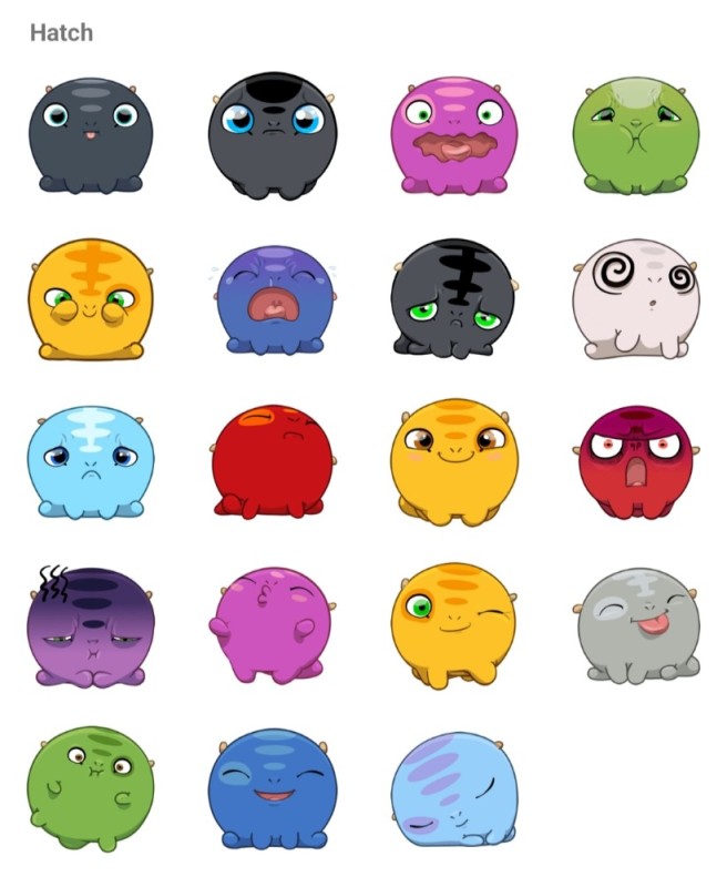 Create meme: emoticons stickers, sticker pack, stickers 