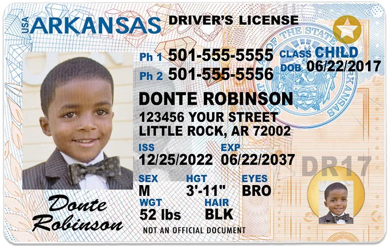 Create meme: driver license, arkansas driver license, american driver's license