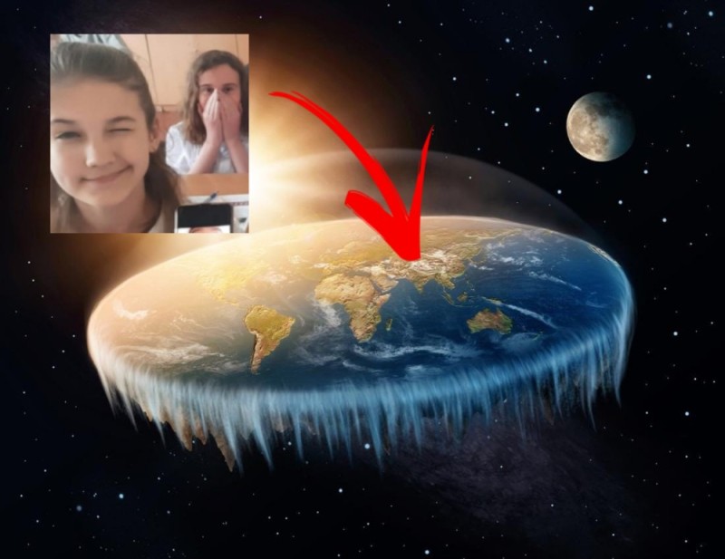 Create meme: flat earth theory, flat land , flat earth society