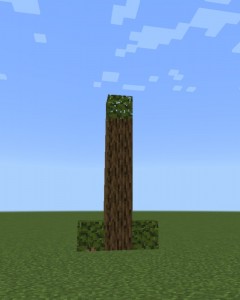 Create meme: tree in minecraft, minecraft