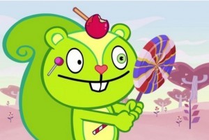 Create meme: happy three friends natty, happy tree friends , happy three friends