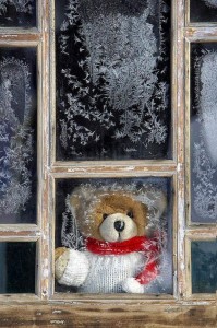 Create meme: Christmas new year, teddy bear, christmas snow